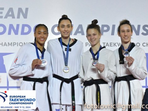 PAL-12052024-739-SF 62 KG-1-ZENOZI Kimia alizadeh BUL-2-POWELL Aaliyah GBR-3-ARELIĆ Ivana CRO-3-STOLBOVA Petra CZE-European Senior TAEKWONDO CHAMPIONSHIPS 2024